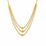 22k Mini Layer Ball Necklace