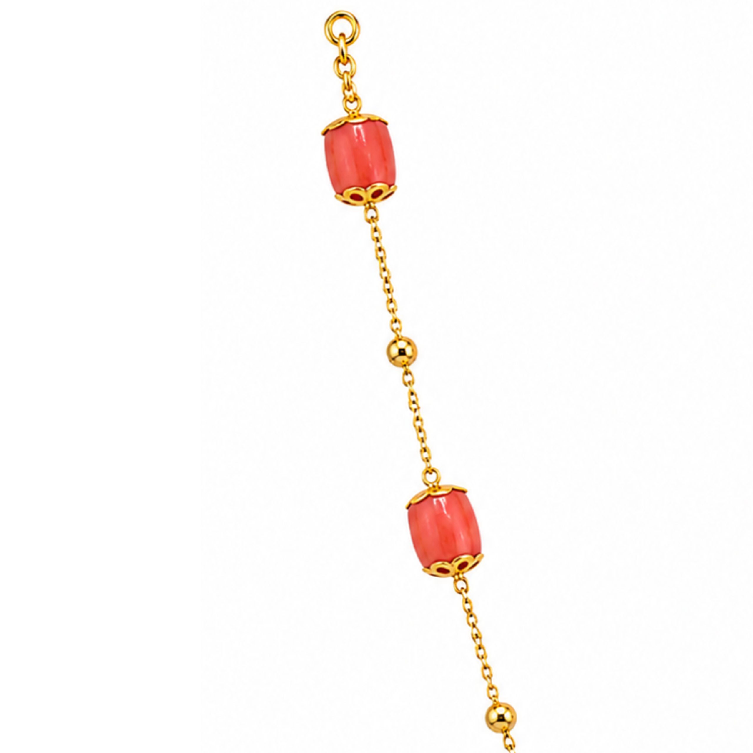 24K Handmade Coral Necklace